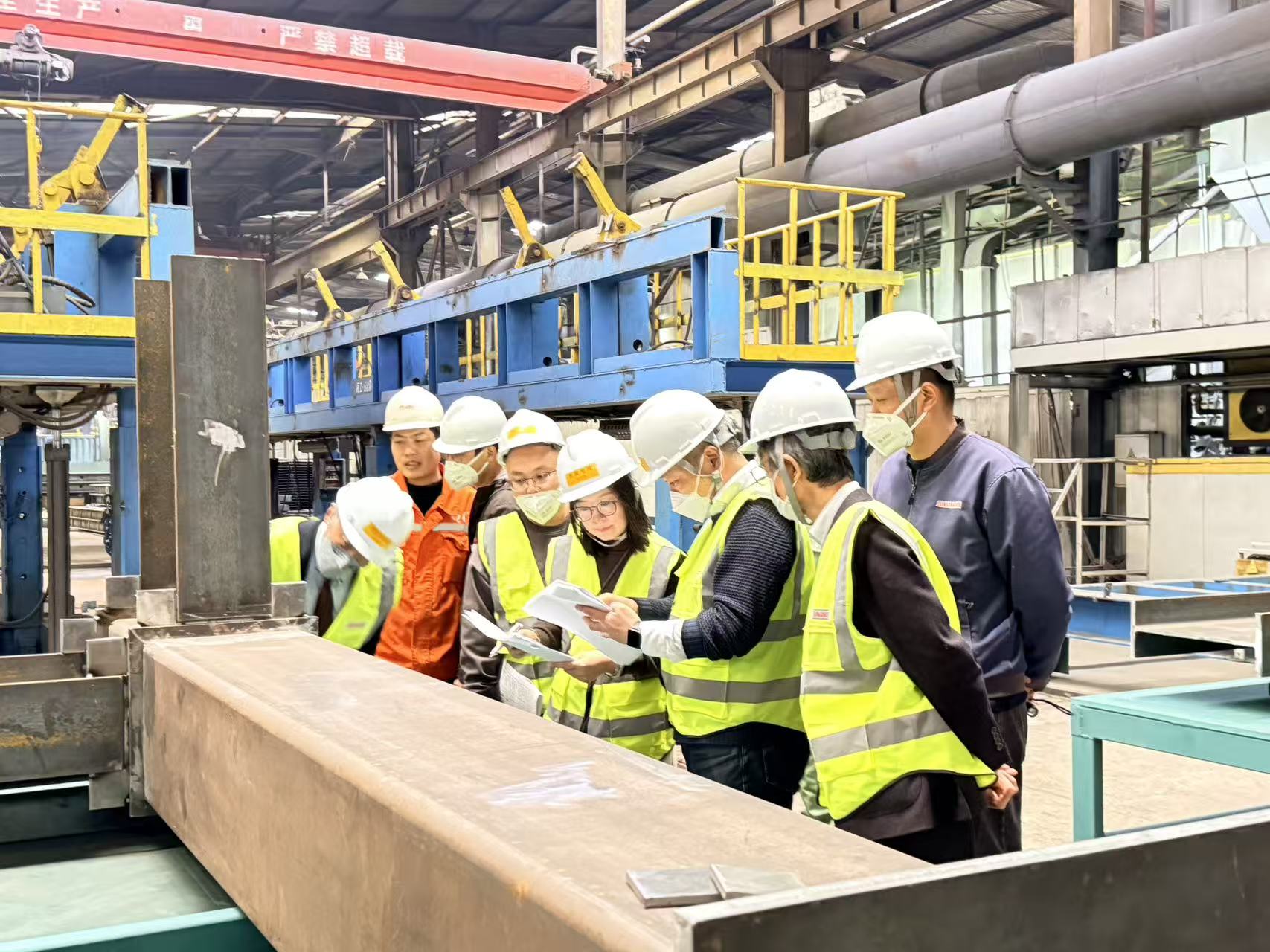 日本铁骨评价中心审核员进行日本钢结构认证现场审核 日本铁骨评价中心审核员进行日本钢结构认证现场审核